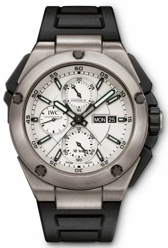 IWC Ingenieur Double Chronograph Titanium / Silver IW3865-01 (3865-01, IW386501)